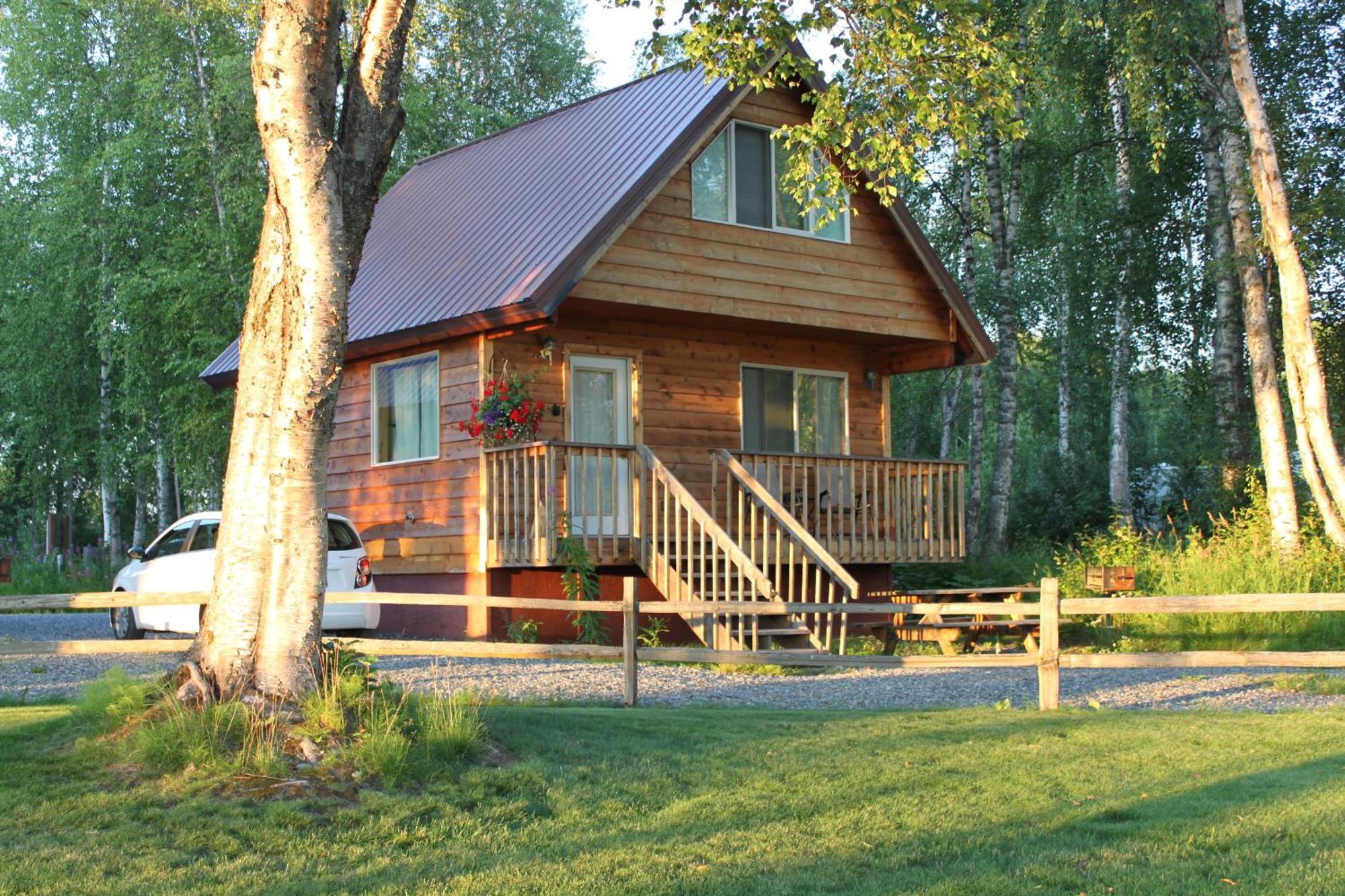 Susitna River Lodging, Riverside Cabins ทัลคีทนา ภายนอก รูปภาพ